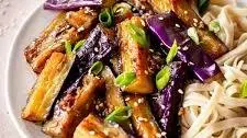 Easy Eggplant Stir Fry with Garlic Sauce