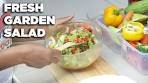 EASY FRESH GARDEN SALAD RECIPE |The cooking nurse