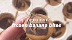 easy frozen banana bites recipe ⤵️ ingredients - one large ...