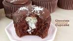 Easy Homemade Chocolate Cupcakes with Coconut Filling ...