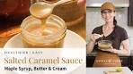 EASY Homemade Maple Syrup Salted Caramel Sauce Recipe