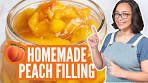 Easy, homemade peach pie filling that comes together in just ...