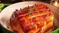 Easy honey-glazed ham