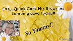 Easy Lemon Cake Mix Brownies - Delicious!