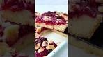 Easy lemon raspberry bars!