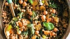 Easy Pearl Couscous with Chickpeas