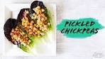 Easy Pickled Chickpea Lettuce Cups - Can of Beans Recipe