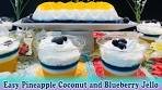 Easy pineapple coconut and blueberry Jello