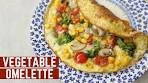 Easy & Simple Vegetable & Cheese Omelette | Vegetable ...