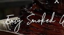 Easy Smoked Glazed Ham