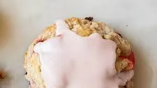 Easy Strawberry Glaze (Icing) for Scones, Cakes and Cookies