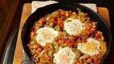 Easy Sweet Potato and Pepper Hash With Eggs Recipe