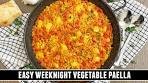 EASY Weeknight Vegetable Paella Recipe | Done in Just 30 ...