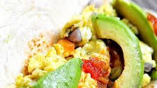 Egg and Avocado Breakfast Burrito