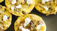 Egg Muffins with Mushrooms and Goat Cheese