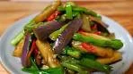 Eggplant and green beans cook with this method is very ...