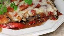 Eggplant and Red Pepper Bake