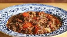 Eggplant Lentil Stew with Pomegranate Molasses