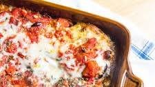 Eggplant Parmigiana with Pesto