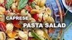 Everyone loves this caprese #pasta #salad and it's easy to ...