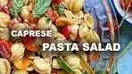 Everyone loves this caprese #pasta #salad and it's easy to ...