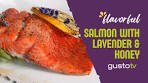 Experience culinary LUXURY: lavender honey glazed salmon ...