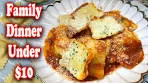 Family Dinner Under  | CHEESE RAVIOLI + Garlic Bread ...