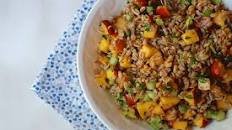 Farro Peach Salad