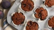 Fig, Walnut and Chocolate Muffins (vegan)