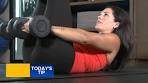 Fitness tip: Tabletop crunch with weighted tap
