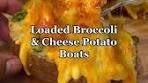 Flashback to these Loaded Broccoli & Cheese Potato Boats ...