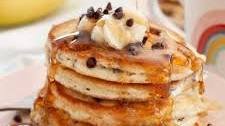 Fluffy Chocolate Chip Pancakes