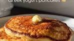 Fluffy Greek Yogurt Pancakes With Honey Butter Approved by ...