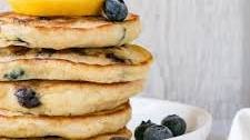 Fluffy Lemon Blueberry Pancakes