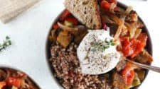 French Ratatouille Bowl with Buckwheat and Burrata