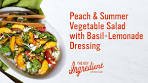 Fresh Peach & Summer Vegetable Salad with Basil ...