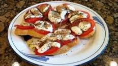 Fresh Tomato and Mozzarella on Toast