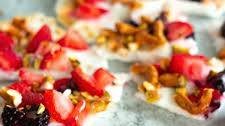 Frozen Greek Yogurt Bark with Berries
