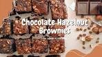 Fudgy Dark Chocolate Hazelnut Brownies| Fall Recipes 2023 ...