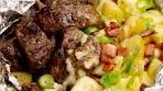 Garlic Steak & Cheesy Bacon Potato Hash Foil Packs can be ...