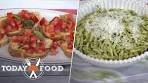 Get the Recipes for Bruschetta Al Pomodoro and Trofie Al Pesto