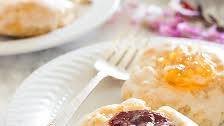 Glazed Jam Scones