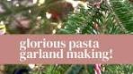 Glorious garlands! This simple pasta garland activity has been ...