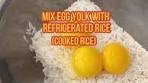 Golden Fried Rice with Egg Yolk Recipe