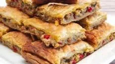 Greek Eggplant Pie with Peppers and Feta (Melitzanopita)