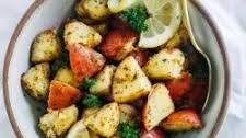 Greek Lemon Roasted Potatoes