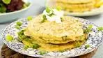 Greek Savory Pancakes with Onions & Herbs: Kremydotiganites