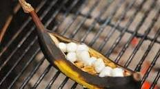 Grilled Banana Boats With Peanut Butter, Chocolate, and Marshmallows Recipe