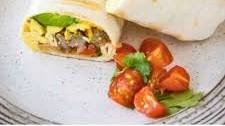 Grilled Breakfast Burritos with Sausage and Eggs