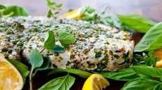 Grilled Fish with Citrus Herb Crust